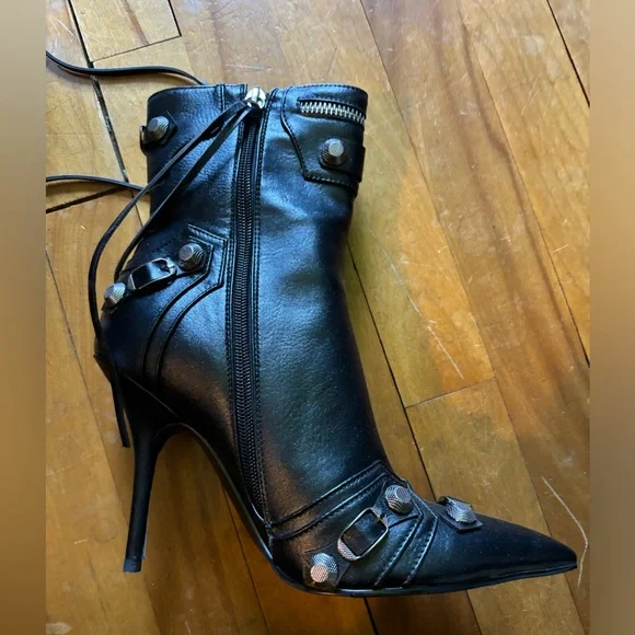 NIB Pointed Toe Stiletto Booties High Heels 7.5 NEW - Picture 5 of 8